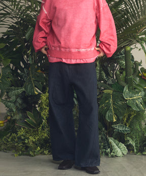 Three-Dimensional Cutting Denim Pants