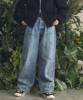 4 Colors Chambray Washable Wool Peaked Lapel Double Breasted Jacket