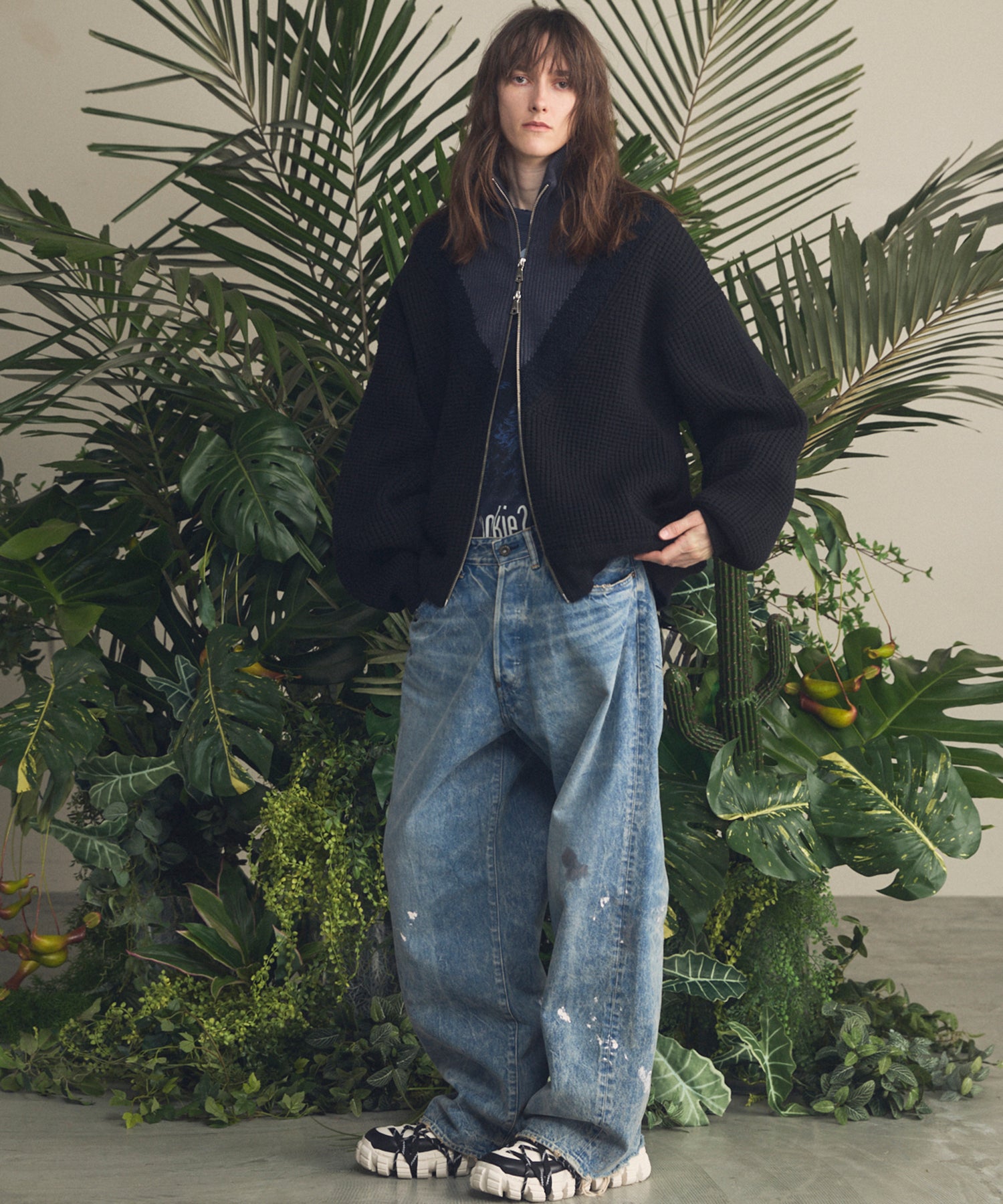 4 Colors Chambray Washable Wool Peaked Lapel Double Breasted Jacket