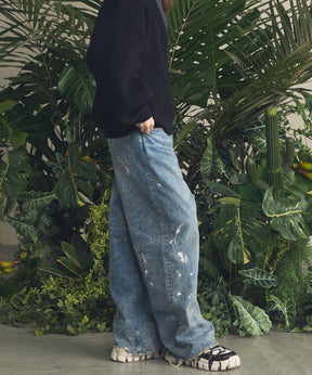 4 Colors Chambray Washable Wool Peaked Lapel Double Breasted Jacket