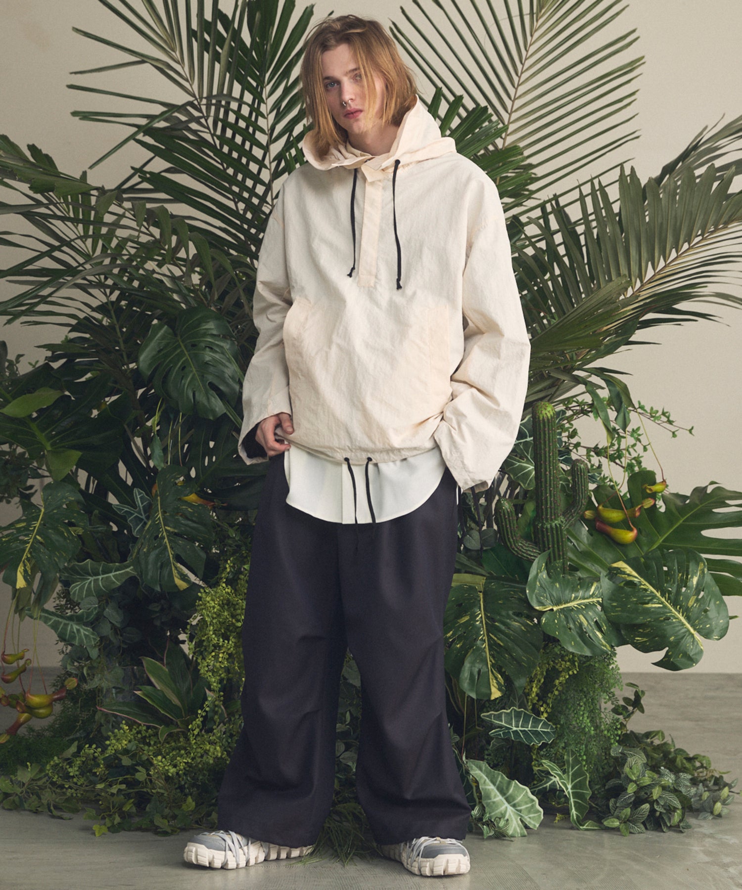 4 가지 색상 샹 브레이 세탁 가능한 양모 프라임-오버 일반 칼라 셔츠 코트