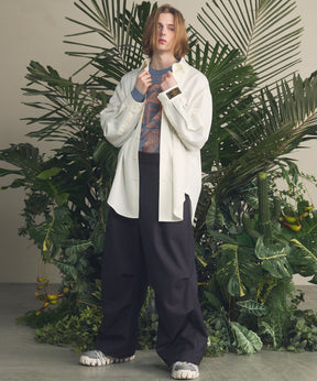 4 가지 색상 샹 브레이 세탁 가능한 양모 프라임-오버 일반 칼라 셔츠 코트