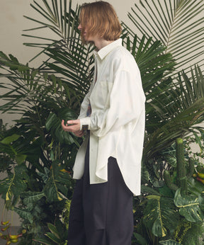 4 가지 색상 샹 브레이 세탁 가능한 양모 프라임-오버 일반 칼라 셔츠 코트