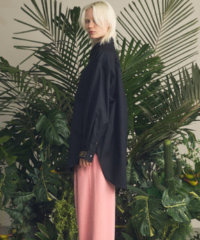 4 가지 색상 샹 브레이 세탁 가능한 양모 프라임-오버 일반 칼라 셔츠 코트