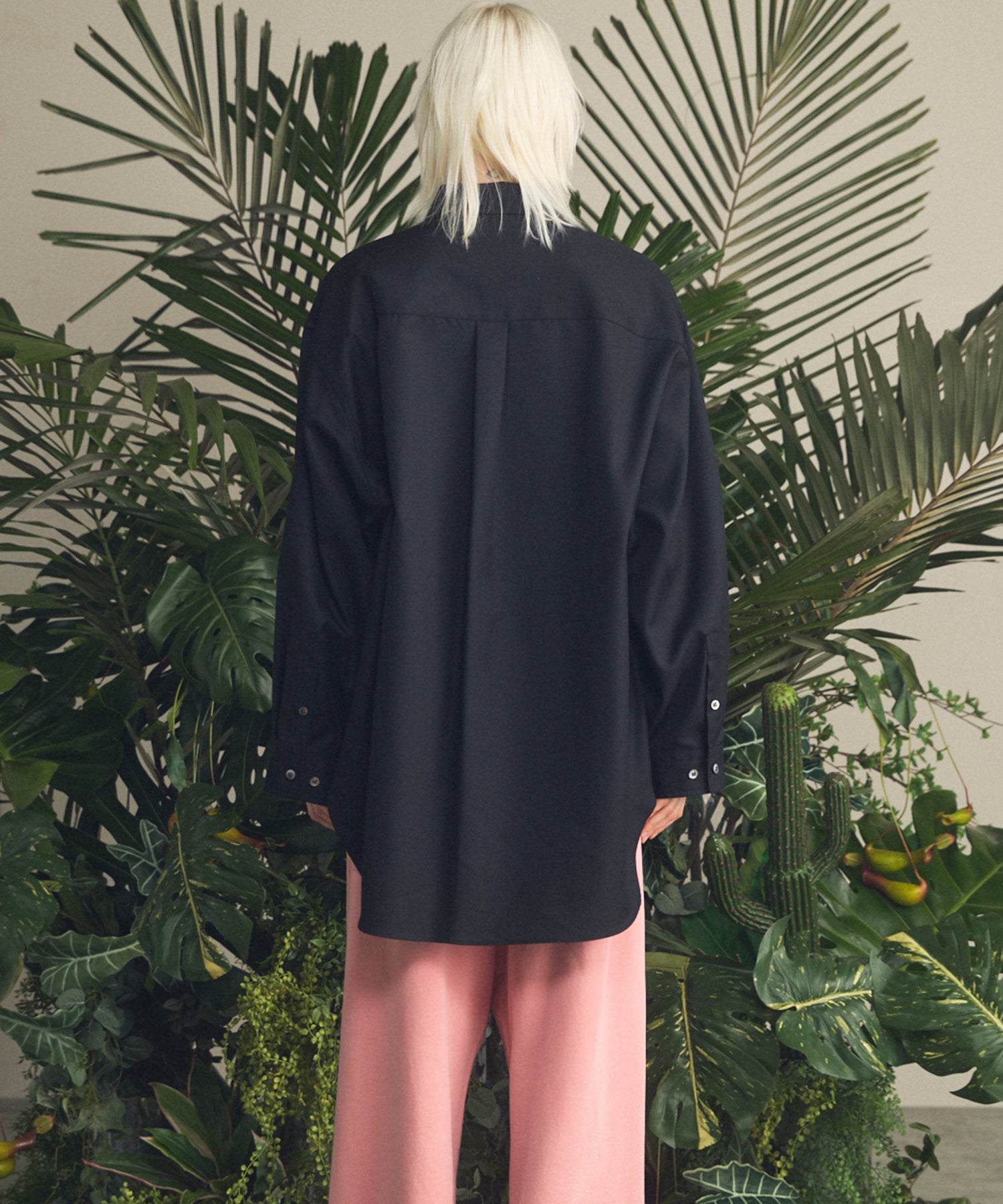 4 가지 색상 샹 브레이 세탁 가능한 양모 프라임-오버 일반 칼라 셔츠 코트