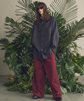 4 가지 색상 샹 브레이 세탁 가능한 양모 프라임-오버 일반 칼라 셔츠 코트