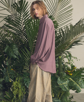 4 Colors Chambray Washable Wool Peaked Lapel Double Breasted Jacket