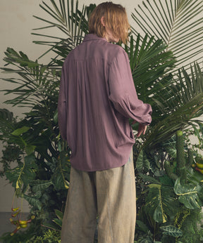 4 Colors Chambray Washable Wool Peaked Lapel Double Breasted Jacket