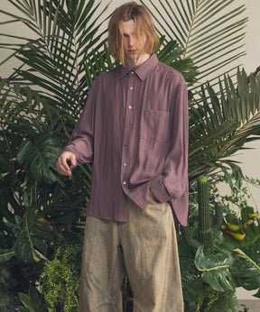 4 Colors Chambray Washable Wool Peaked Lapel Double Breasted Jacket