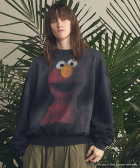 【MOVIE SERIES】「SESAME STREET」- Elmo - Prime-Over Crew Neck Sweatshirt