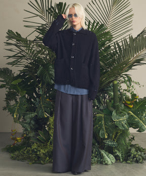 4 색 샹 브레이 세탁 가능한 양모 피크 라펠 더블 가슴 재킷