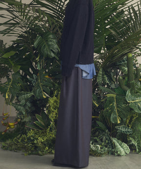 4 Colors Chambray Washable Wool Baggy Wide Pants