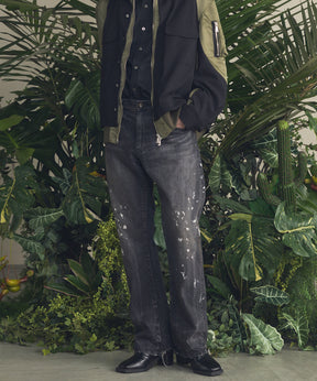 【26SS PRE-ORDER】【Vintage Style Denim Fabric】Semi-flared Denim Pants