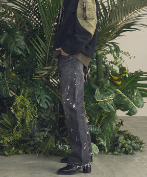 【26SS PRE-ORDER】【Vintage Style Denim Fabric】Semi-flared Denim Pants