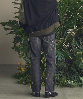 【26SS PRE-ORDER】【Vintage Style Denim Fabric】Semi-flared Denim Pants