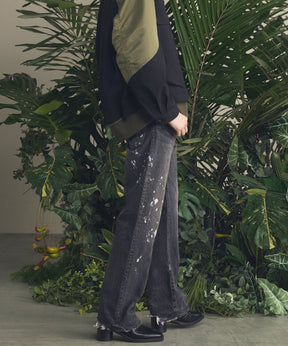 【26SS PRE-ORDER】【Vintage Style Denim Fabric】Semi-flared Denim Pants