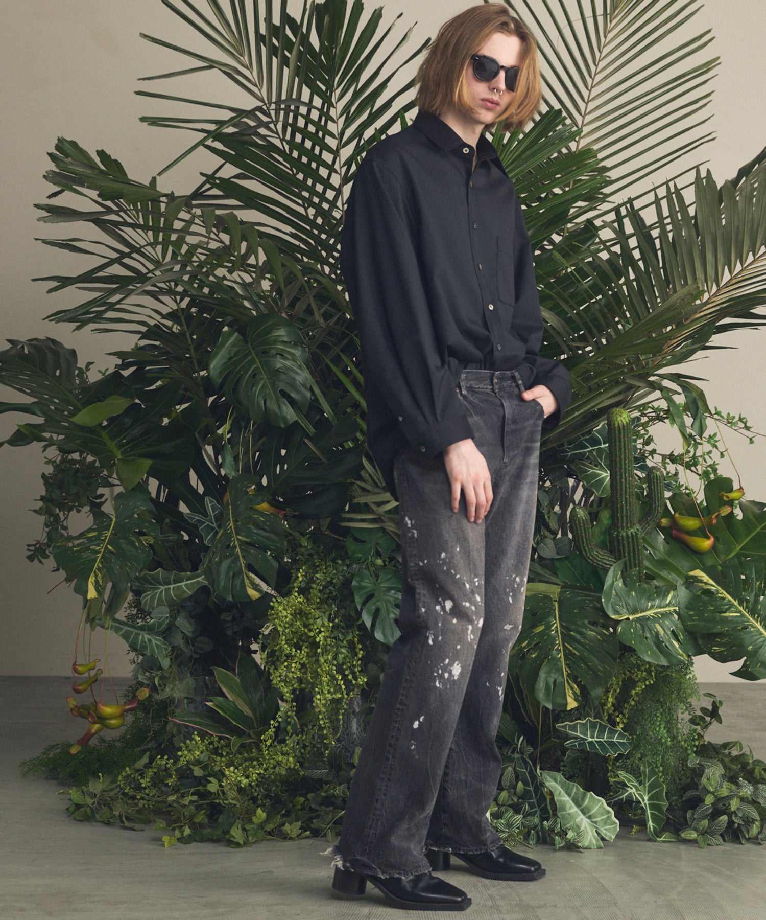 【26SS PRE-ORDER】【Vintage Style Denim Fabric】Semi-flared Denim Pants