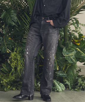 【26SS PRE-ORDER】【Vintage Style Denim Fabric】Semi-flared Denim Pants
