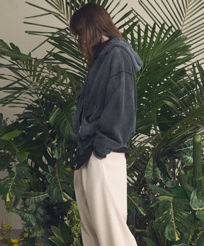 4 Colors Chambray Washable Wool Peaked Lapel Double Breasted Jacket