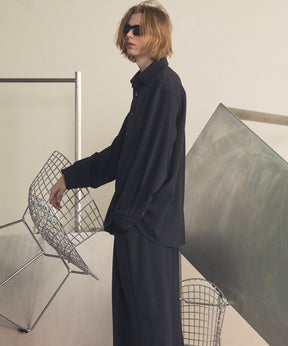 4 색 샹 브레이 세탁 가능한 양모 피크 라펠 더블 가슴 재킷