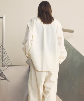 4 Colors Chambray Washable Wool Prime-Over Regular Collar Shirt