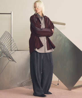 Chenille Yarn Corduroy Prime-Wide Easy Pants