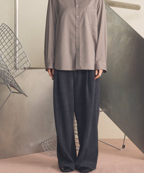 Chenille Yarn Corduroy Prime-Wide Easy Pants