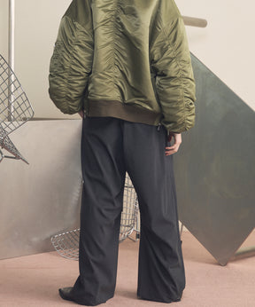 4 Colors Chambray Washable Wool Peaked Lapel Double Breasted Jacket