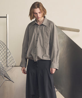 【26SS PRE-ORDER】NISHIKAWA KEORI Prime-Over Wool Curve Shirt
