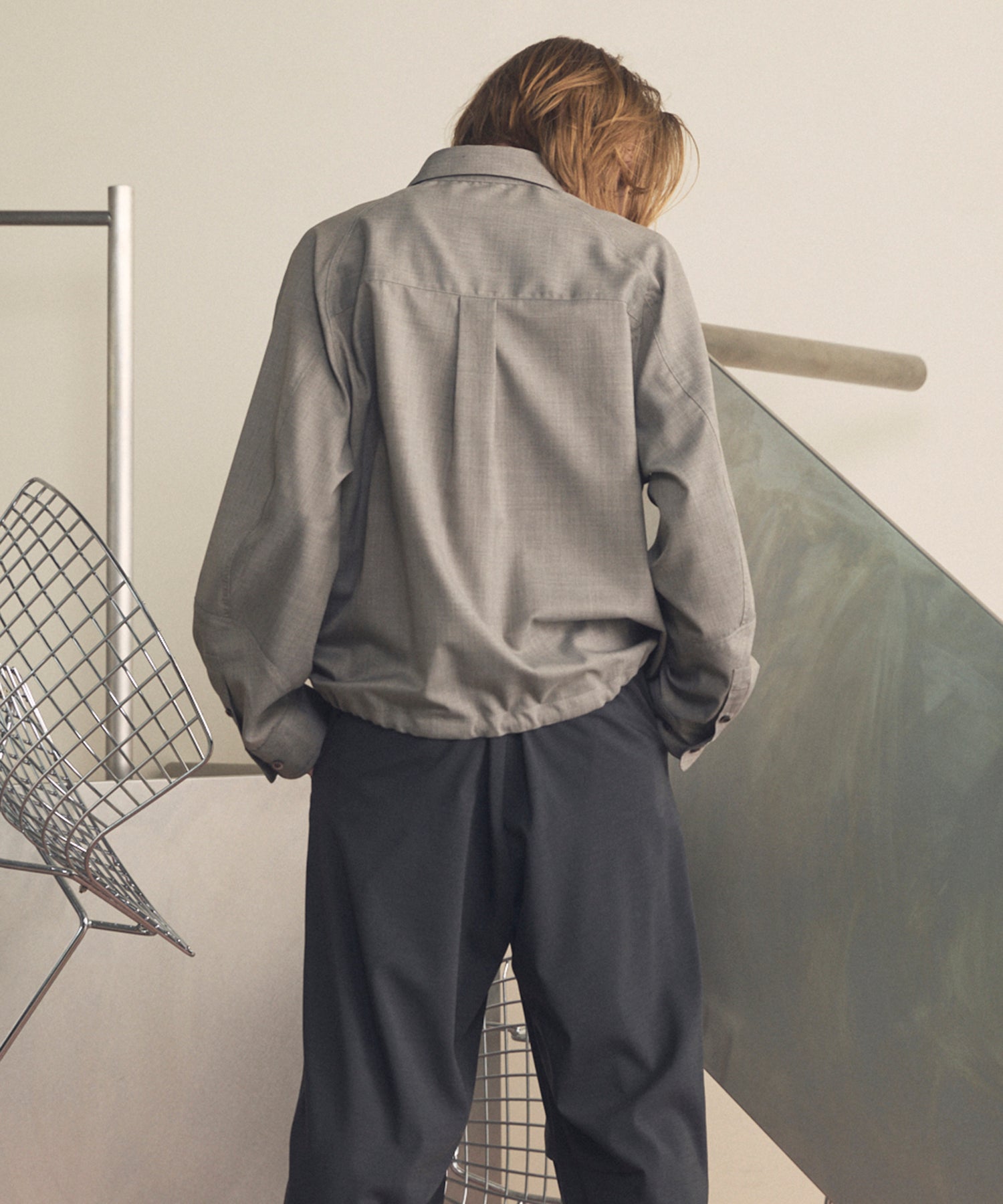 【26SS PRE-ORDER】NISHIKAWA KEORI Prime-Over Wool Curve Shirt