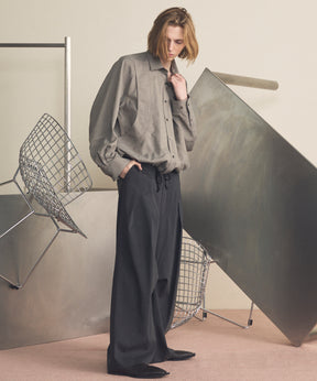 【26SS PRE-ORDER】NISHIKAWA KEORI Prime-Over Wool Curve Shirt