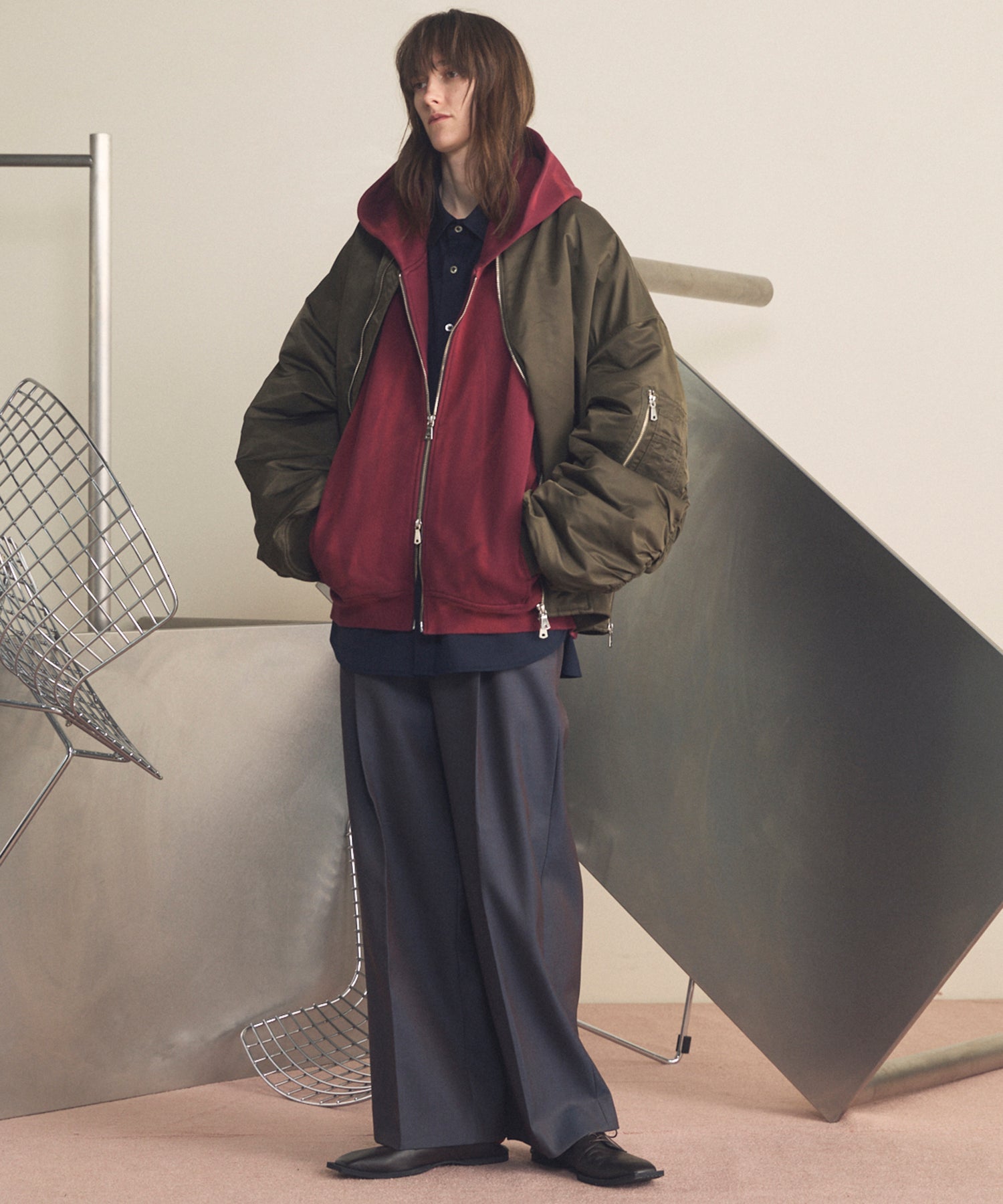 Sun-fade Prime-Over Sweat Zip Hoodie