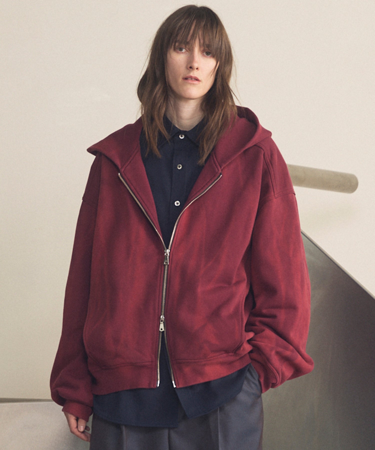 Sun-fade Prime-Over Sweat Zip Hoodie