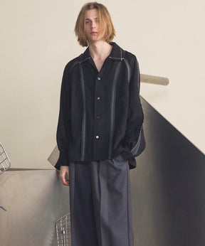 Inside-out Prime-Over Open Collar Shirt
