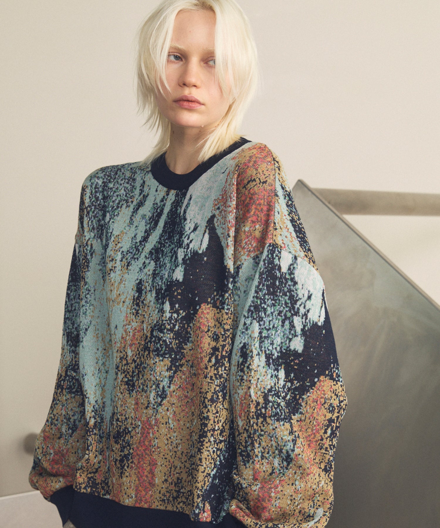 4 색 샹 브레이 세탁 가능한 양모 피크 라펠 더블 가슴 재킷