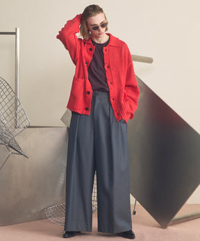 4 색 샹 브레이 세탁 가능한 양모 피크 라펠 더블 가슴 재킷