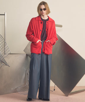 4 Colors Chambray Washable Wool Baggy Wide Pants