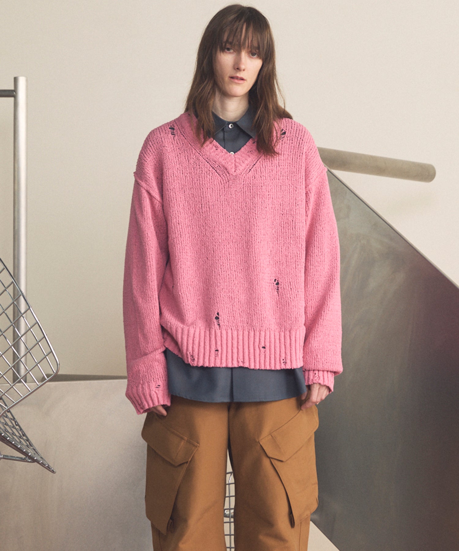 4 색 샹 브레이 세탁 가능한 양모 피크 라펠 더블 가슴 재킷