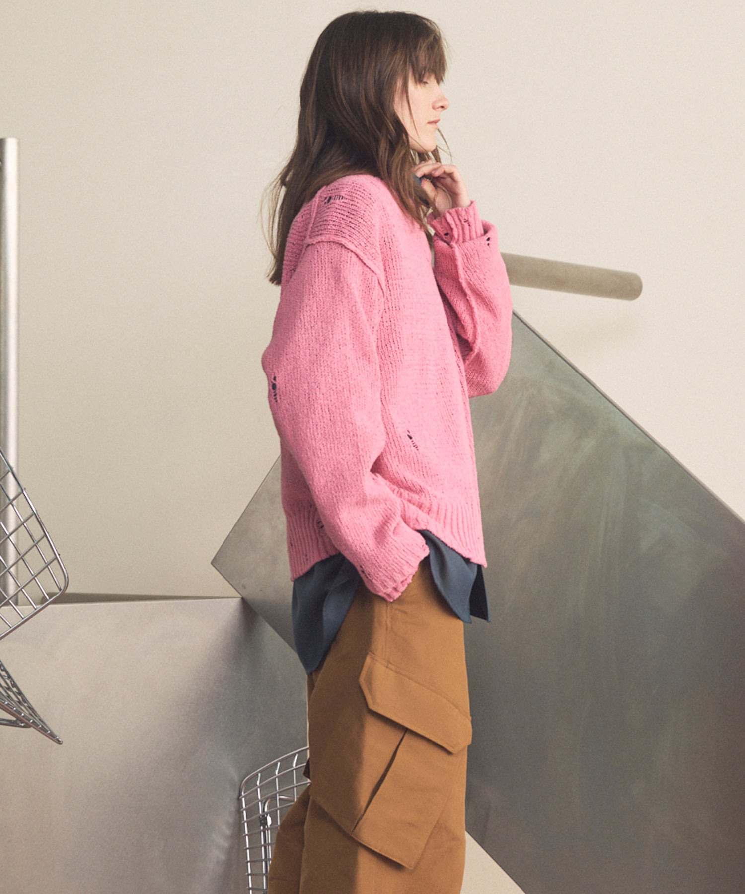 4 색 샹 브레이 세탁 가능한 양모 피크 라펠 더블 가슴 재킷