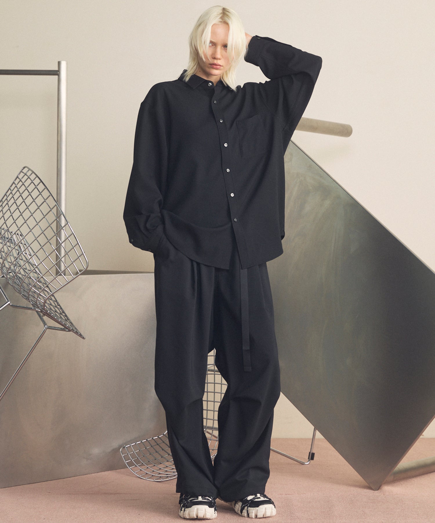 4 색 샹 브레이 세탁 가능한 양모 피크 라펠 더블 가슴 재킷