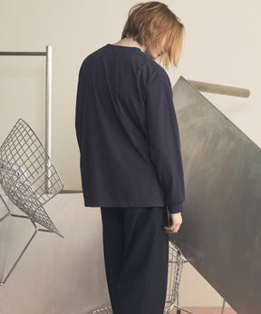 艺术家图形刺绣Prime-Over船长颈长袖T恤