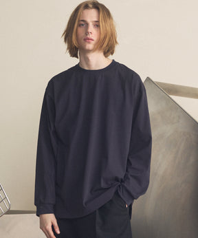 艺术家图形刺绣Prime-Over船长颈长袖T恤