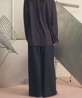 4 Colors Chambray Washable Wool Baggy Wide Pants