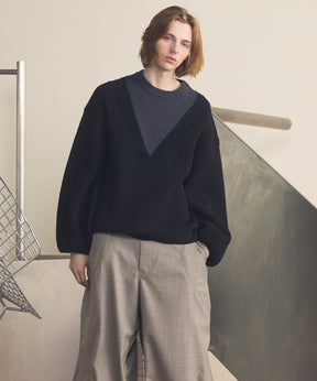 [26SS 预购] 棉质膨体腈纶混纺底漆渐变染色针织衫