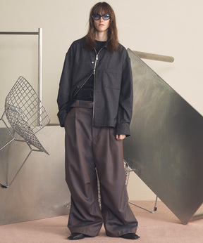 艺术家图形刺绣Prime-Over船长颈长袖T恤