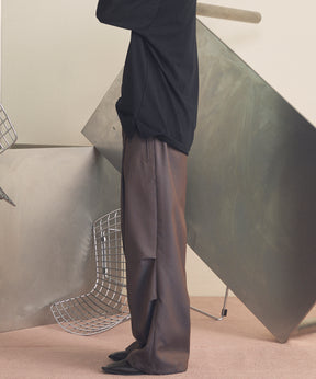 【26SS PRE-ORDER】4 Colors Chambray Washable Wool Prime-Wide Snow Pants