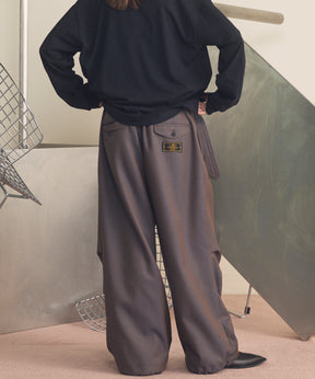 【26SS PRE-ORDER】4 Colors Chambray Washable Wool Prime-Wide Snow Pants