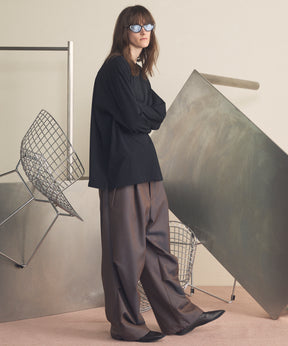 【26SS PRE-ORDER】4 Colors Chambray Washable Wool Prime-Wide Snow Pants