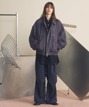 4 색 샹 브레이 세탁 가능한 양모 피크 라펠 더블 가슴 재킷