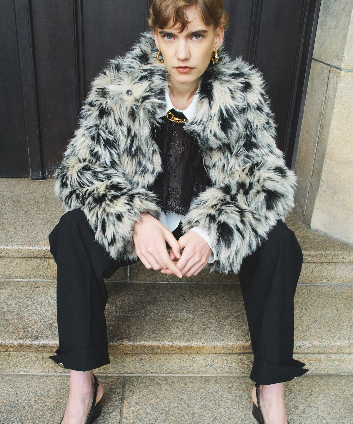 【26WINTER COLLECTION】Mid-Length Volume Fur Coat